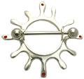 Splat! Sterling Silver Nipple Shield, in 14g (Gauge), Sold Individually