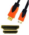 1.8m/6ft mini HDMI (HDMI C Type) to A Cable for Fuji film camera