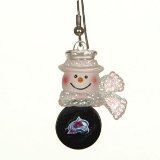 Colorado Avalanche Set of 1" Snowman Baseball Earrings - NHL Hockey