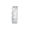 Sigel LH137 Wand-Prospekthalter acrylic, mit 3 F�chern, F�lltiefe 30 mm, inkl. Schrauben und D�bel, glasklar, Acryl-Material, 2,0 mm, f�r DL, 1 ST