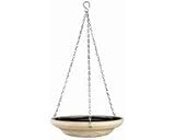 Glazed Bird Bath-Blue