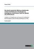 Das durch joulesche W&auml;rme entstehende Temperaturfeld  einer Eisenkugel im homogenen elektrischen Feld mit Wasser als Dielektrikum: Vergleich von ... aus den  Annalen der Physik von 1935