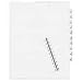 Legal Index Tabs, 11-20, 10 Tabs, Blue Edge