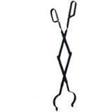 Homebasix Fireplace Tongs 26", Black