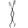 Homebasix 26" Fireplace Tongs, Black