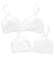 2 Pack Angel Cotton Rich Non-Wired Bras