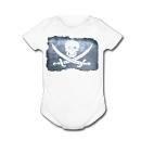 PIRATE FLAGS - Flag Series - White, Blue or Pink Onesie / Baby T-shirt