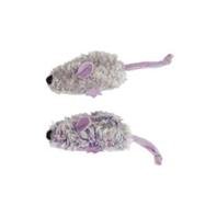 Dr. Noys Mice Cat Toy, Purple & Grey 2 Pk