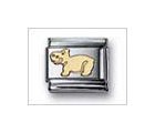 Hippopotamus No Color Classic Gold, Italian Charm by Nomination Charms