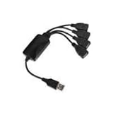 4 Port USB 2.0 Hub (Black) for Dell laptop