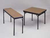Special Size Folding Table, 60 x 24 x 30h, Walnut Laminate Top (BRKCL2460WA)