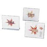 Office Depot Slanted Sign Holder With Literature Pocket, 11in.H x 14in.W