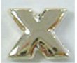 Clearly Charming Gold Tone Letter X Heart Locket Charm Number, Text Theme