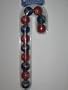 Chicago Cubs Candy Cane Ball Ornament Set