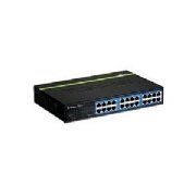 TRENDnet 24-Port Unmanaged Gigabit GREENnet Desktop Switch (24 x Gigabit Auto-MDIX RJ-45 Ports) TEG-S24Dg (Black Metal)