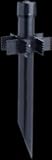 RAB Landscape Lighting MP25B 25 Maxi Mighty Post , Black