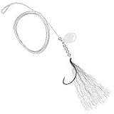 Fluke Rig 40lb Fluorocarbon Chartreuse Bucktail