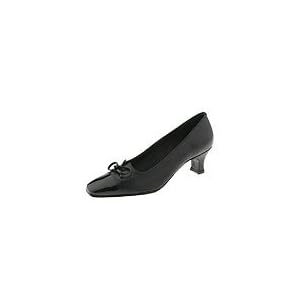 Buy Magdesians Ambra-R | Ladies Slip-on Dress Shoes Black Kid Black Patent by Magdesians