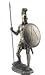 14.38 Inch Spartan Warrior with Spear and Hoplite Shield Figurine