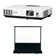 EPSON 3000lm モバイルプロジェクタースクリーンセットモデル<EB-1735W24>
