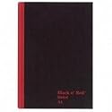 Black n' Red Recycled Casebound Notebook, Ruled, 8.25 x 11.75 Inches, White, 96 Sheets (L67019)
