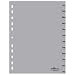 Durable 6514-10 Ordnerregister DIN A4, Jan-Dez, grau