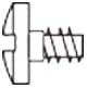 1.4x3.6x2 Stay-Tight Silver Hinge Screw (pack of 100)