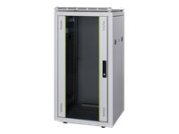 DIGITUS Netzwerkschrank 48,3cm 19Zoll 22HE grau 6/8 H1132mmxB600mmxT800mm mit Glastuer ink Preisvergleich