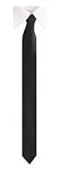 Mens Solid Skinny 2 Inch Black Necktie Tie