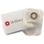 Hollister 1 Piece Closed Ostomy Pouch With Karaya 5 Ring 1 3/8" Opening Transparent - Box of 30