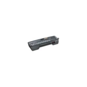 Rocketfish 7-outlet Home Office Surge Protector - Black with Coaxial Cable and Phone line/fax/modem Protection RF-PCS7ES