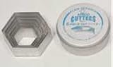 Ateco 5251 Plain Hexagon Cutter Set, 6 Pc