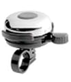 Mirrycle Incredibell Big Brass Bicycle Bell, Chrome Plated Brass