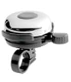 Mirrycle Incredibell Big Brass Bicycle Bell, Chrome Plated Brass