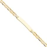14k 6mm Anchor ID Bracelet - 7 in.