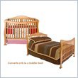 DaVinci Parker 4 in 1 Convertible Baby Crib w/ Full Size Bed Conversion Kit in Oak