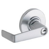 Schlage AL25D-626 Satin Chrome Exit Lock Saturn Handle