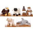 September 2008 Webkinz Set of All 5 Bottlenose Dolphin, Chipmunk, Eagle, Floppy Pig and Sheep!