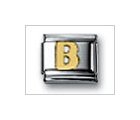 Letter B No Color Classic Gold, Italian Charm by Nomination Charms