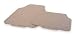 Westward 1EBB8 Flr Mat Set, Rubber And Crpt, Tan, L 31 In