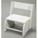 Large Flip Stool - White