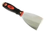 Pro-Grade 3 Stainless Steel Putty Knife - Scraper - Soft-Grip with Hammer Head