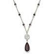Miami Heat Rhodium Logo Necklace