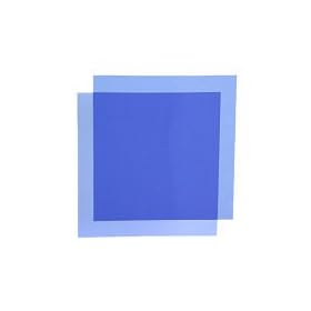 Color Correction Gels - Set of 2 - 5 x 5 - Increase 3200K tungsten to 5000K daylight - by alzodigital.com