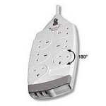 105791: Belkn 6-Socket SurgeMaster Superior Series with Telephone Protection (F9S620UK2M)