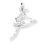 Sterling Silver Ballerina Charm