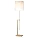 Sonneman Palo Off Set Pole Floor Lamp - Satin Brass