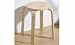 NATURAL ORIGINS ROUND STOOL W/VENIER LEGS