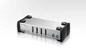 ATEN 4-Port PS/2 KVM Switch with 4 Cables CS84AC (Gray)