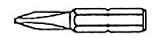 D.O. Smith 22526 Power Bits & Tips #2 x 1 Phillips reduced shank bit (6 Pack)
